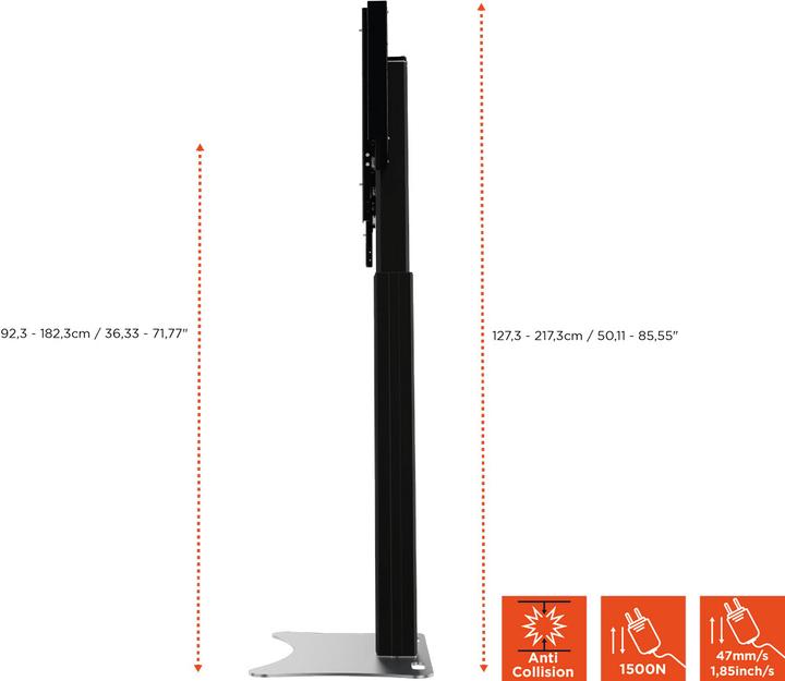 Actual product image Celexon Electric Stand Expert Adjust 4286PB - 90 cm Black (86", 136 kg)