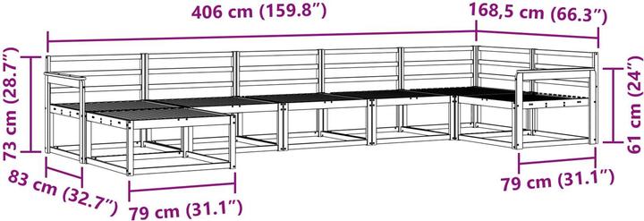 Produktbild vidaXL Outdoor-Sofa