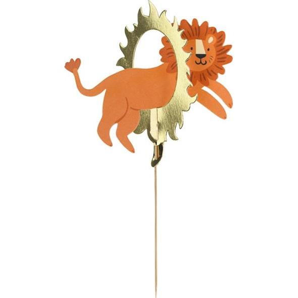 Partydeco Cake topper Lion Cirque