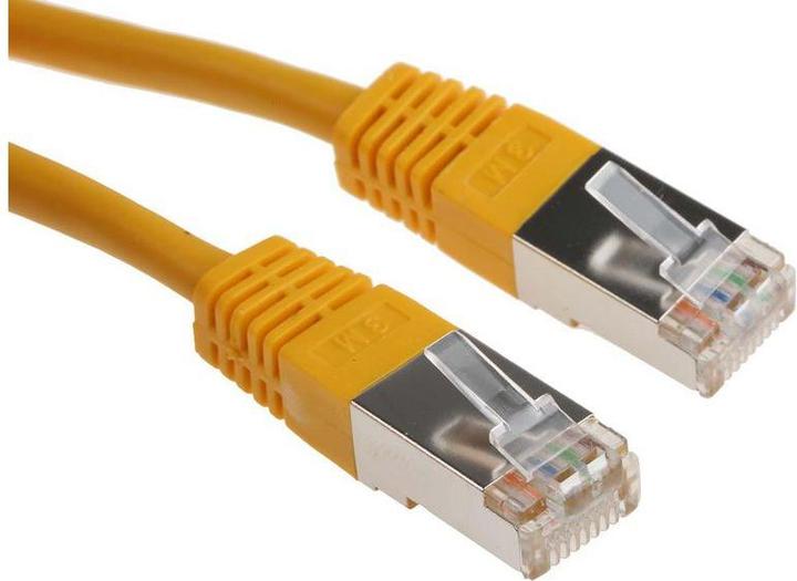 Actual product image RS PRO Patch cable Cat.6 S/FTP yellow 3m (S/FTP, CAT6, 3 m)