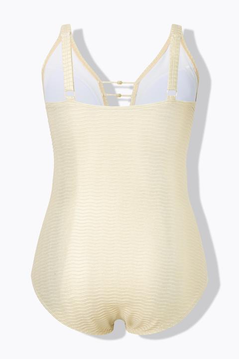 Actual product image Ulla Popken Metallic Wave One Piece Swimsuit (50)