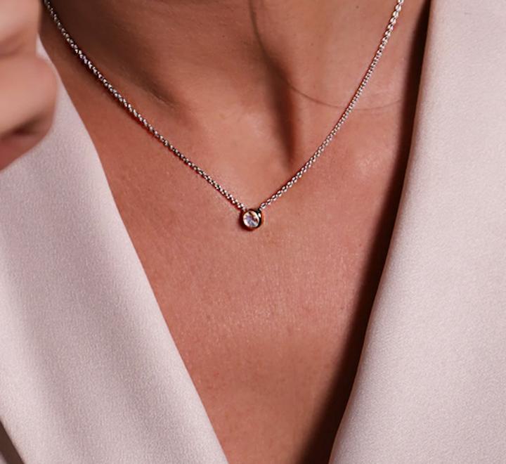 Immagine prodotto Ti Sento Milano Collana con madreperla e zirconi 3898MW/42 (Argento 925, 38 cm)