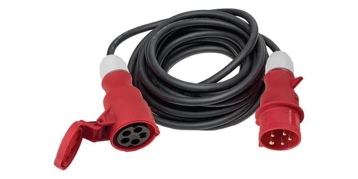 Produktbild Weingartner CEE-VerlÃ¤ngerung 16 A 400 V 10m H07RN-F 5x2,5mmÂ² schwarz IP44 (10 m, CEE)