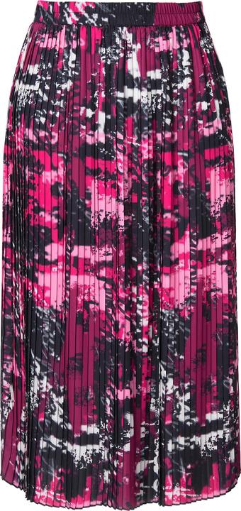 Immagine prodotto Ulla Popken gonna midi plissettata, stampa patchwork, taglio ad A, fascia elastica (58)