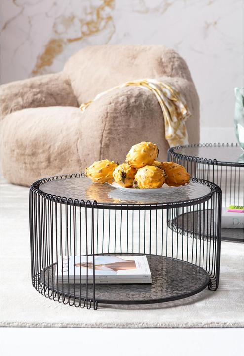 Image du produit Kare Design Couchtisch Wire Double Bubble Schwarz (2/Set)