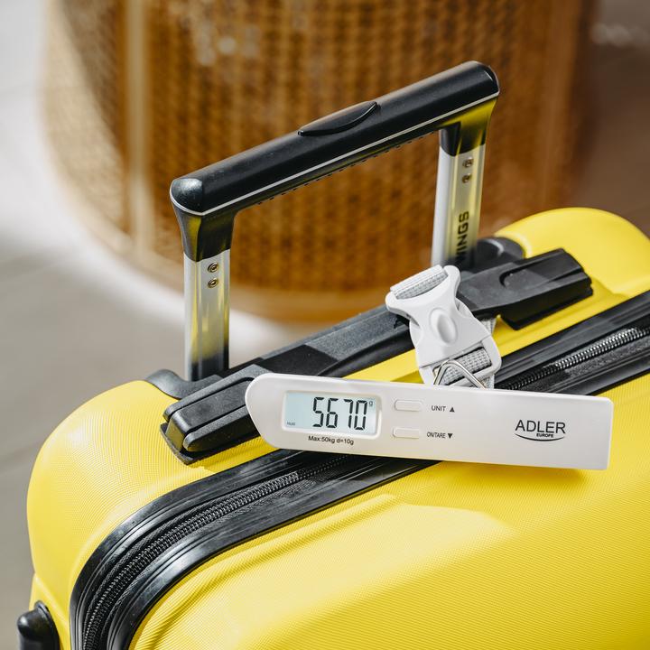 Produktbild Adler | Travel Luggage Scale | AD 8191 | Maximum weight (capacity) 50 kg | Accuracy 10 g | Grey