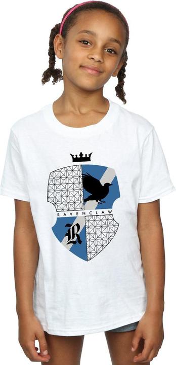 Actual product image Girls Ravenclaw Shield Cotton T-Shirt (128)