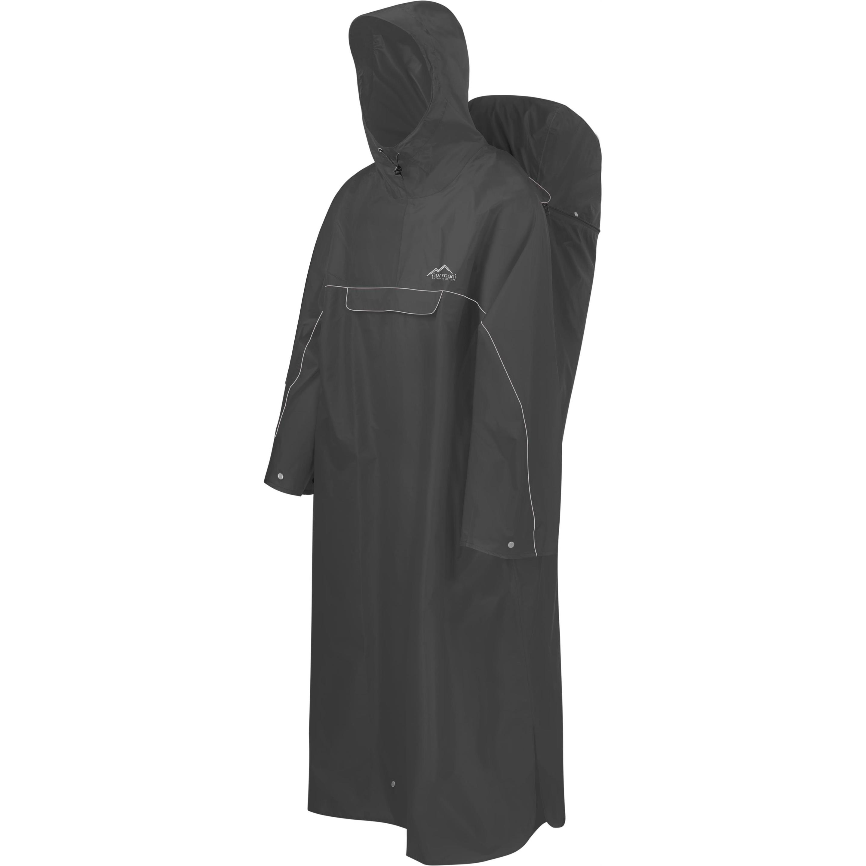 Normani, Unisex, Jacke, Regenponcho Tutunendo (56, 58), Grau, 56, 58