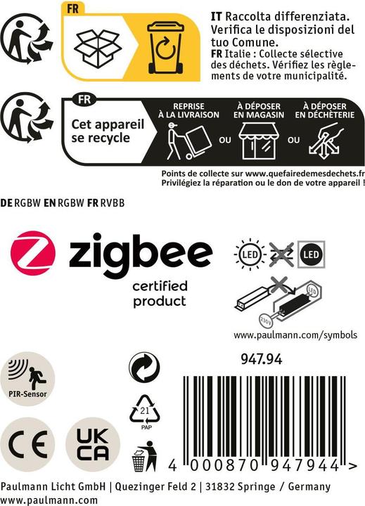 Image du produit Paulmann Borne d'éclairage Alara (600 lm, IP44)