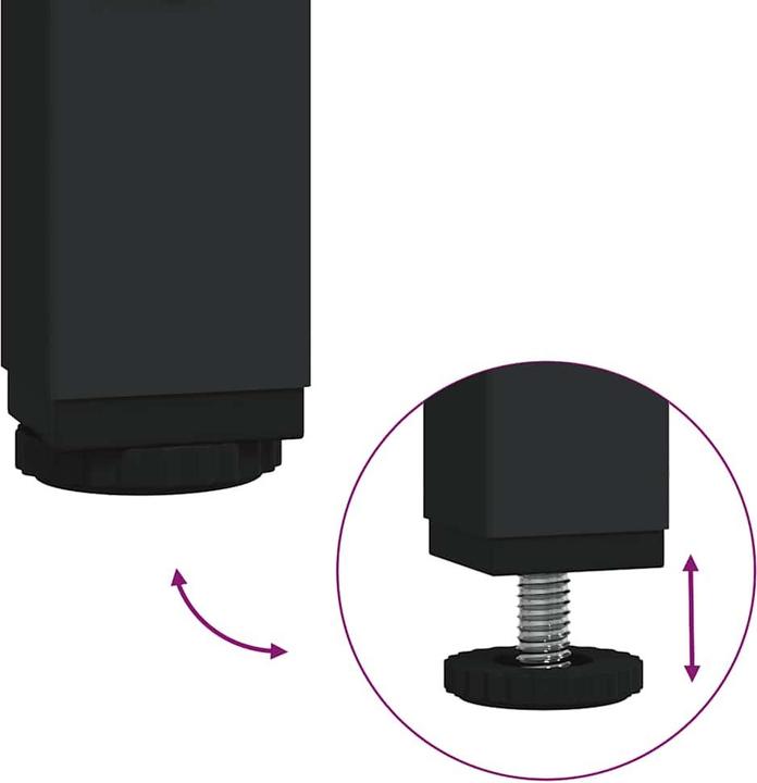 Actual product image vidaXL Bedside table (34 x 35.5 x 50 cm)