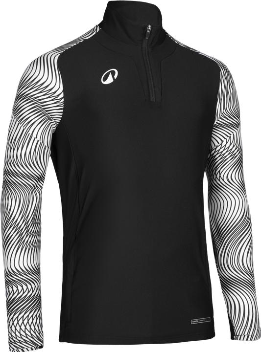 Produktbild Kipsta Fussball Sweatshirt 1/2 Zip - Viralto Wavy Club schwarz/weiss (L)