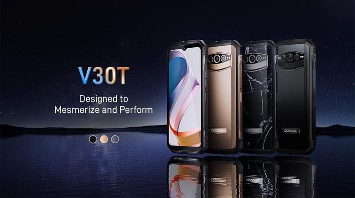Produktbild Doogee V30T 12GB256GB Black Marble Mobile Brand (256 GB, Black Marble, Dual SIM)
