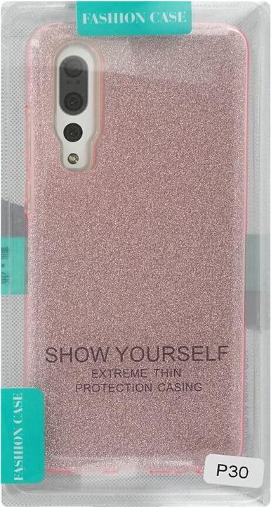 Actual product image OEM Silicon Case Glittery for Huawei P30 pink (Huawei P30)