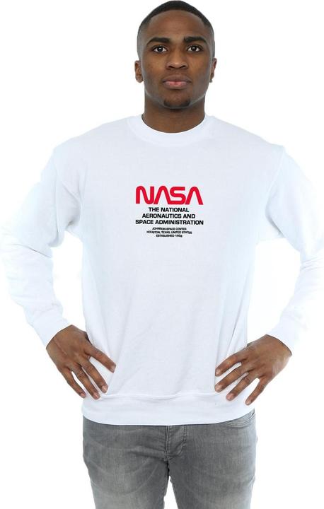 Actual product image Nasa Mens Worm Blurb Sweatshirt (M)