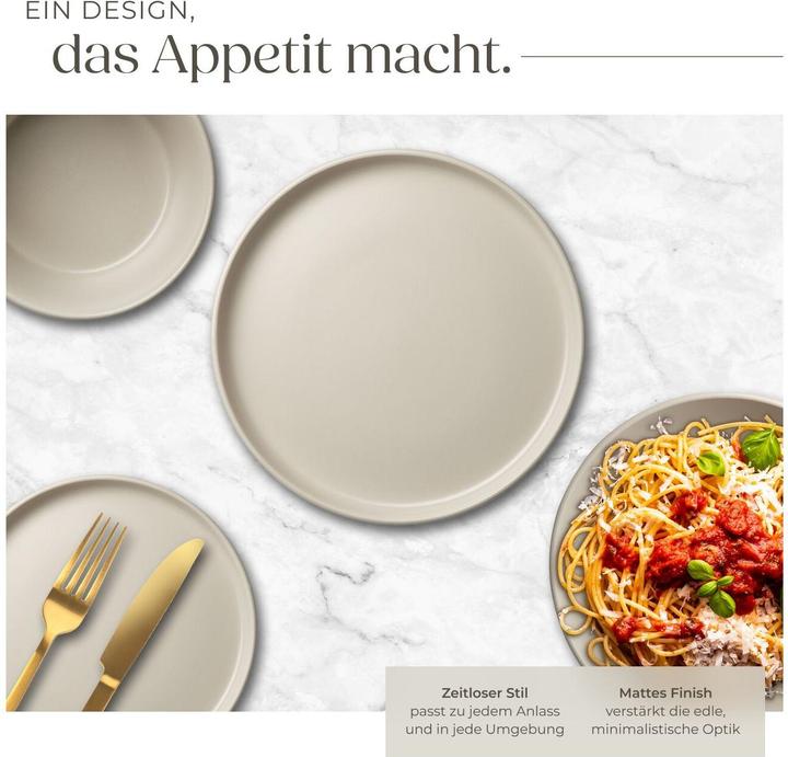 Actual product image tectake Una crockery set (24 pcs.)