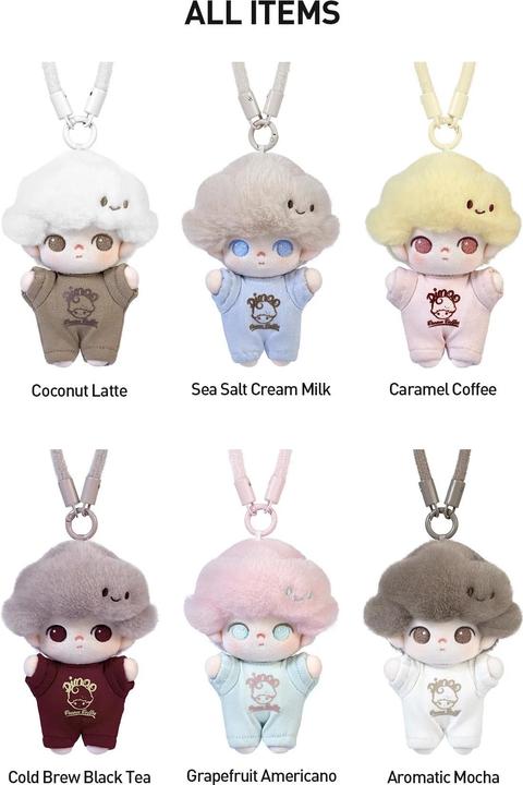 Actual product image Pop Mart DIMOO Crush on Coffee Series Schlüsselanhänger Blindbox
