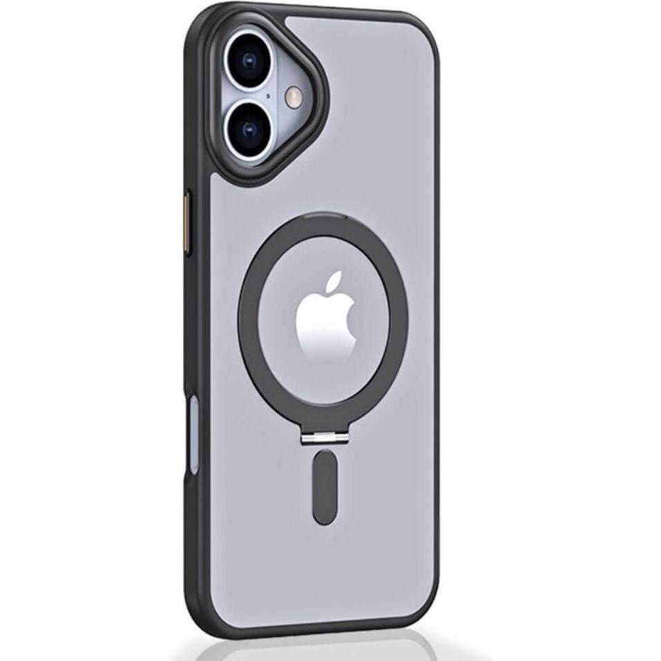 Thumbnail - Cover-Discount iPhone 16 Plus - Schützende Acryl-Handyhülle mit Magnet (Apple iPhone 16 Plus), Smartphone Hülle, Schwarz