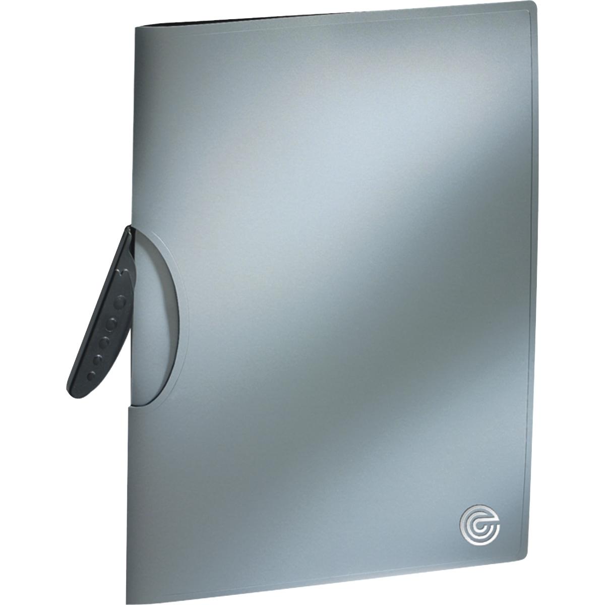 Ecobra, Mappe, Klemmmappe Swing-Clip-Mappe A4 für 30 Blatt silver shadow (A4, 1 x)