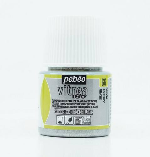 Image du produit Pebeo Vitrea 160 Moiré Argent (Argent, 45 ml)
