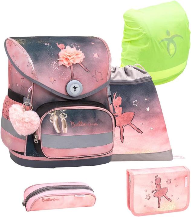 Belmil 5-teiliges ergonomisches Schulranzen-Set mit Regenschutz