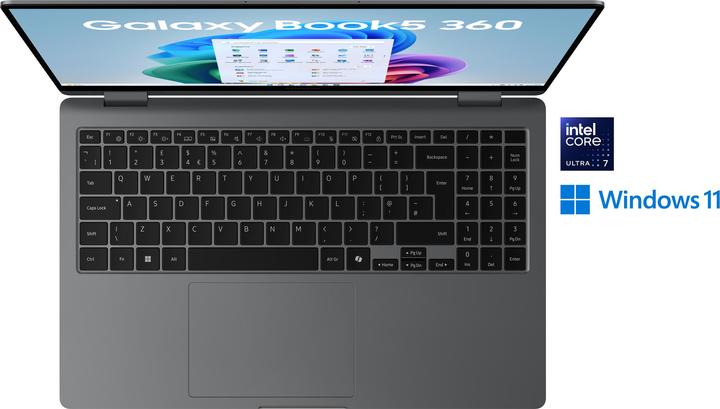 Actual product image Samsung NP750Q Book5 360 15.6" Core7 16 GB+ 512 Gray - 512 GB - 16 GB (15.60", 512 GB, 16 GB, DE)