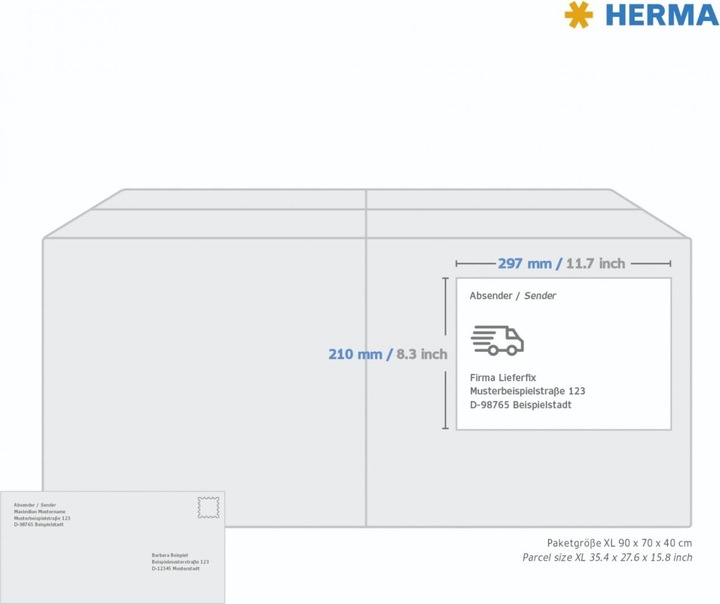 Produktbild Herma Universal Etiketten A4