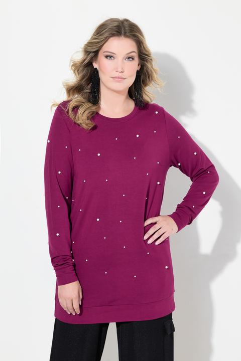 Produktbild Miamoda Sweatshirt, Zierperlen, Langarm (42)