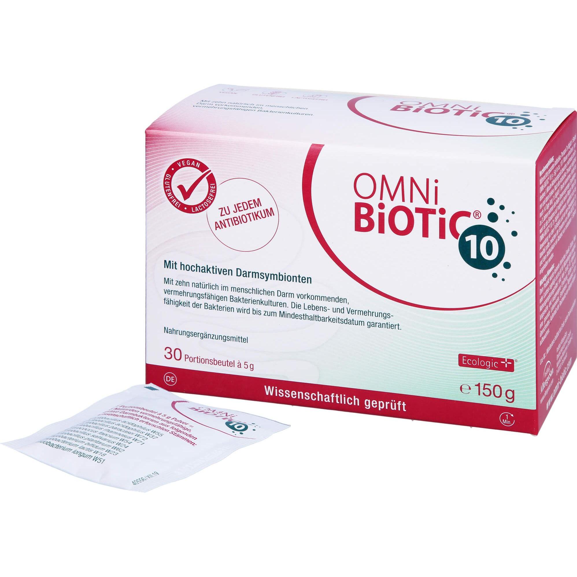 AllergoSan, Vitamine + Nahrungsergänzung, Omnibiotic (30 Stück, Beutel, 150 g)