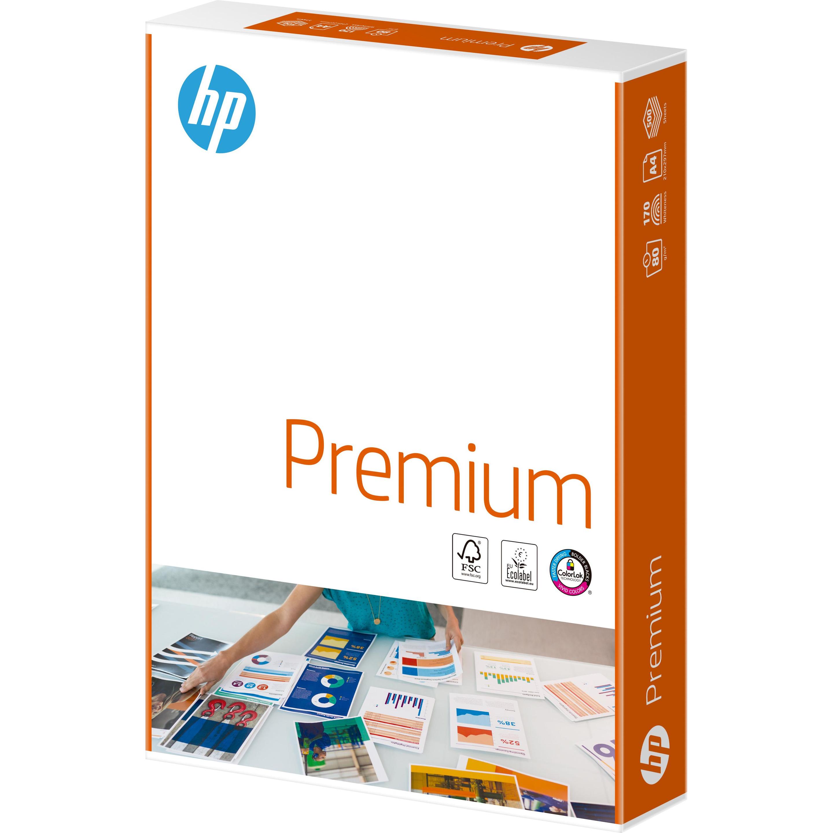 5x HP, Kopierpapier, Premium FSC (80 g/m², 500 x, A4)