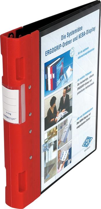 Produktbild Wedo ERGOGRIP Präsentations-Ordner, 38 mm, rot Vorderdeckel & Rückendeckel: rot, DIN A4, Füllhöhe... (A4, 38 mm, 1 x)
