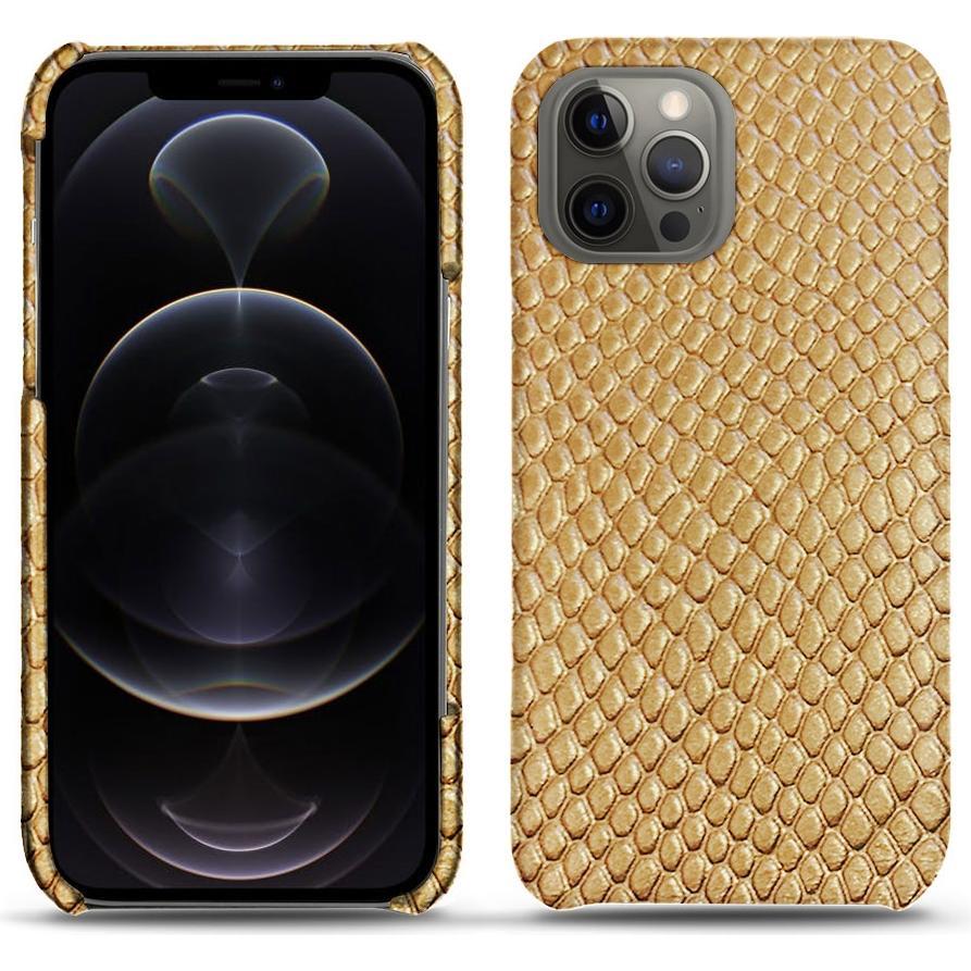 Noreve Lederschutzhülle (Apple iPhone 12 Pro), Smartphone Hülle, Beige