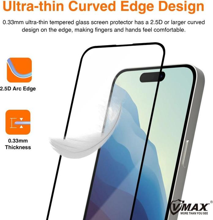 Actual product image Vmax tempered glass 9D Glass for iPhone 12 Pro Max 6,7" (Apple iPhone 12 Pro Max)