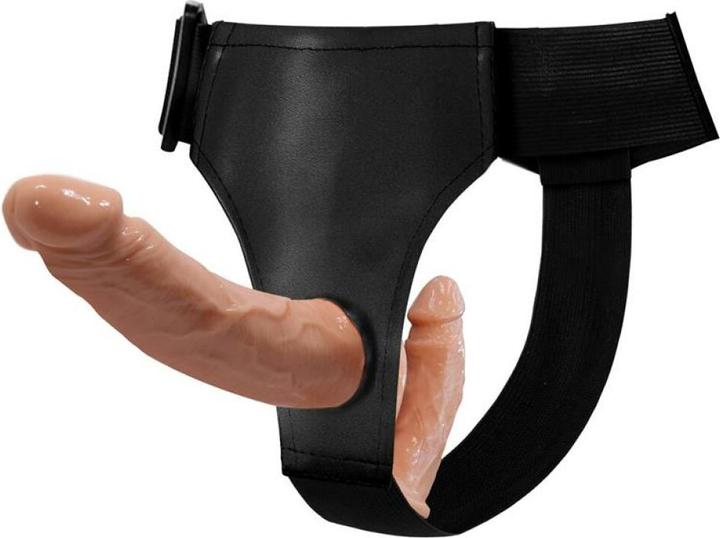 Actual product image Baile Ultra Passionate Harness Double Dildos Strap On