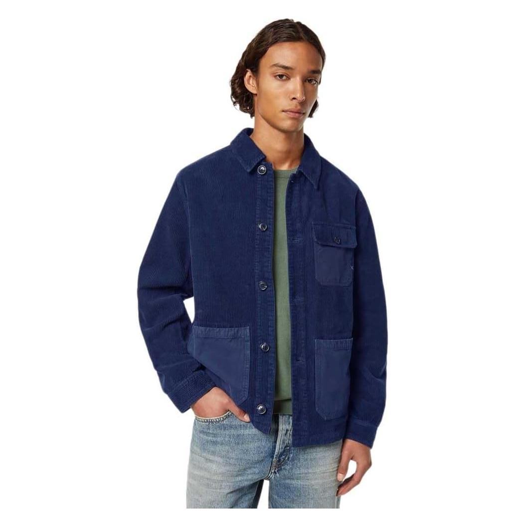 Scotch & Soda, Mannen, Vesten, Jas Corduroy Jas 179820 401 Mannen Maat - S, Blauw, (S)