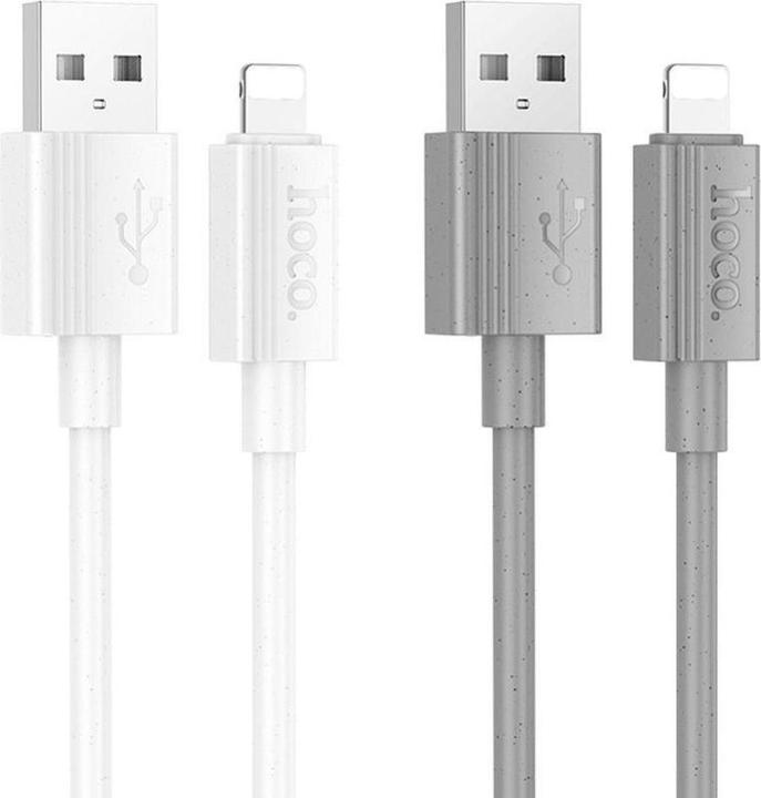 Image du produit Hoco Cable cable USB A to Lightning 2,4A X107 1 m white (1 m)