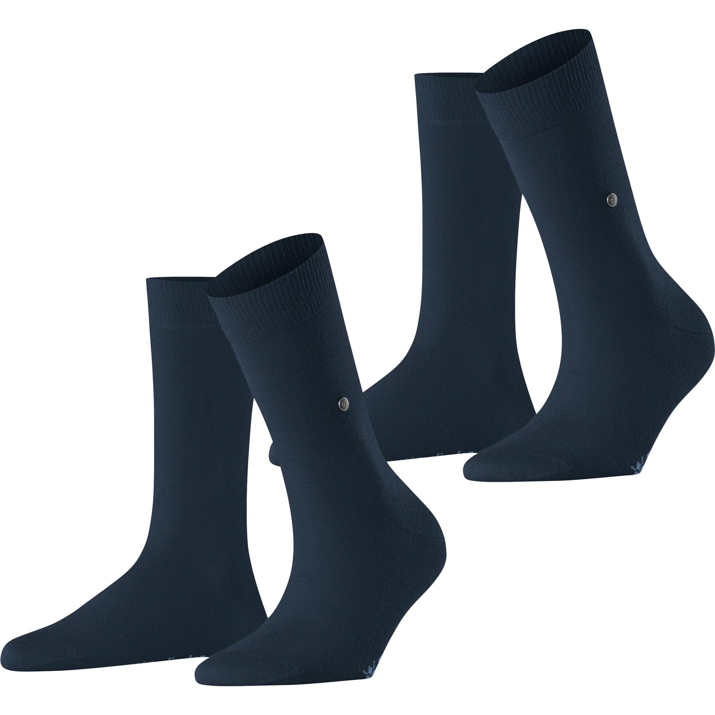 Burlington, Damen, Socken, Everyday, Blau, (2er Pack, 36 - 41)