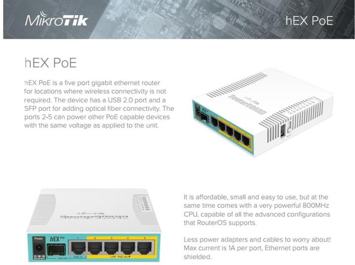Produktbild MikroTik hEX PoE RB960PGS