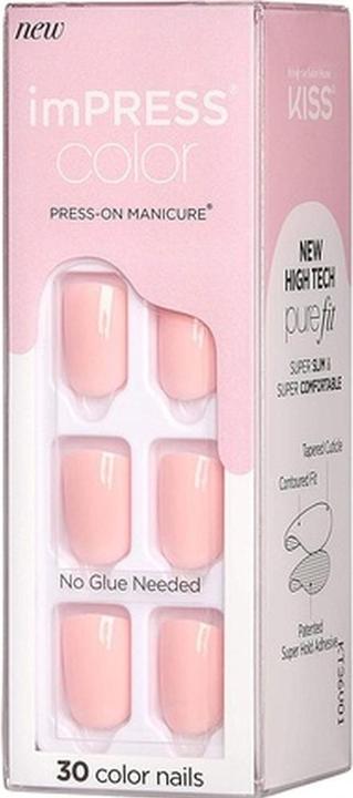 Image du produit KISS Self-adhesive nails imPRESS Color Pick Me Pink 30 pcs (L) (Ongles artificiels, Pick Me Pink)