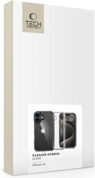 Produktbild Tech-Protect FlexAir Hybrid Case for iPhone 16 - Clear (Apple iPhone 16)