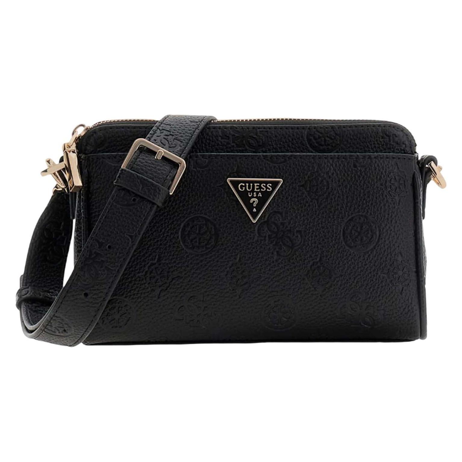 Guess, Damen, Handtasche, Cresidia Ii Mini Xbody Top Zip Bag, Schwarz