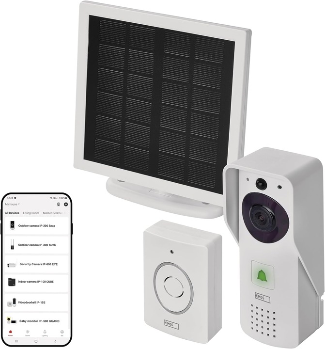 Actual product image Emos GoSmart videozvonek IP-09D DC (Wi-Fi)