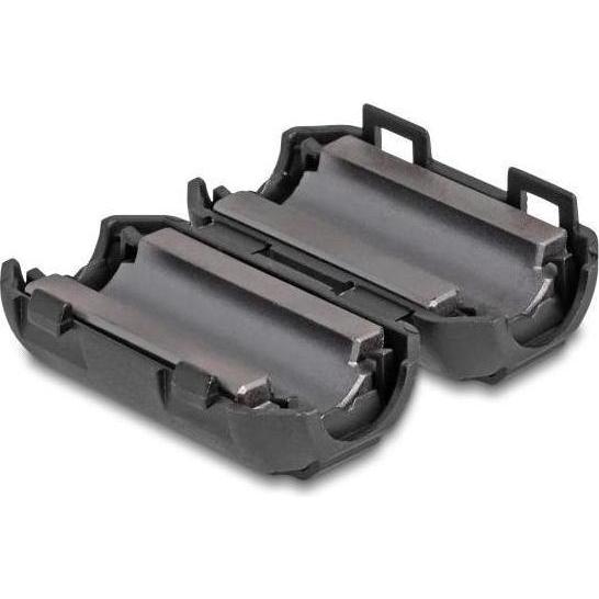 Thumbnail - Delock Ferritkern / Ferritring für Rundkabel 9 mm 2 Stück sc, Elektronikkabel + Stecker, Schwarz