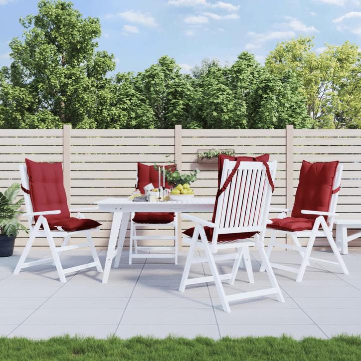 Produktbild vidaXL Hochlehner-Auflagen 4 Stk. Oxford-Gewebe (120 x 50 x 7 cm)