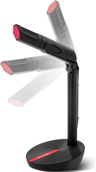Immagine prodotto Spirit Of Gamer Microfono sur pied compatibile Eko Gaming e Live Streaming (Noir/Rouge)