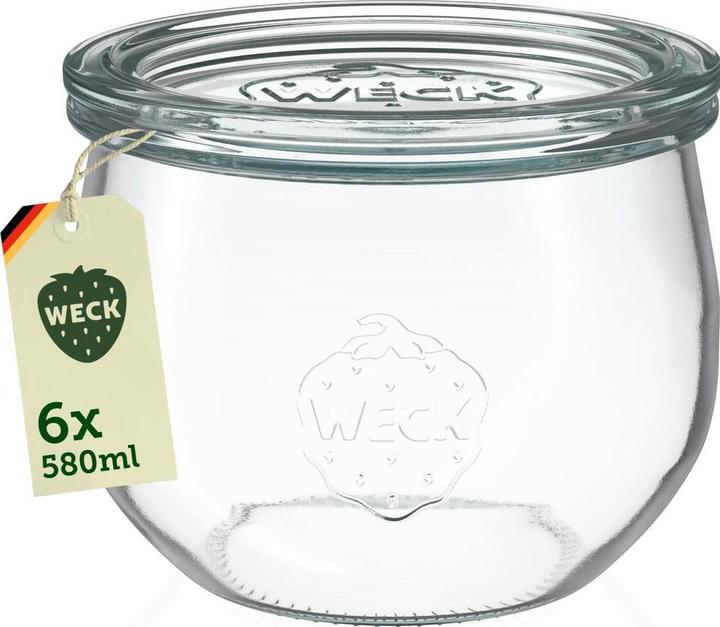 Produktbild Weck Tulpenglas RR100 mit Deckel (1 Stk., 0.58 l)