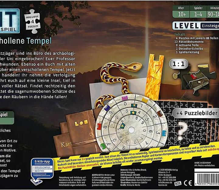 Produktbild Kosmos Exit- Der verschollene Tempel (Deutsch, 1 - 4 Spieler)