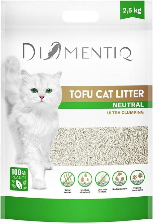 Produktbild Diamentiq Klumpendes Katzenstreu aus Tofu, 2,5 kg, NATÜRLICH (Klumpend, 2.50 kg)