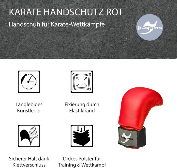 Produktbild Ju-Sports Karate Handschutz rot (M)