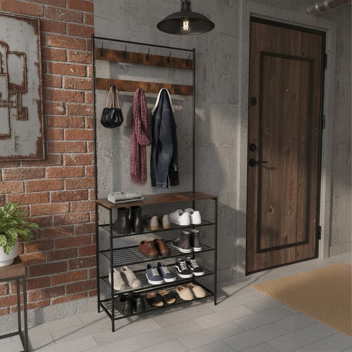 Actual product image Relaxdays Coat rack