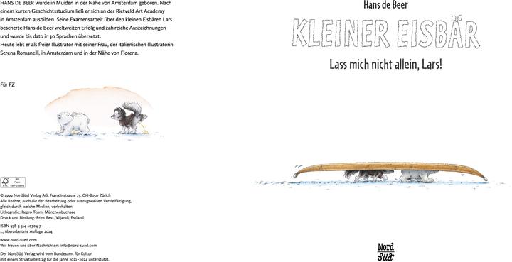 Produktbild de Beer:Kleiner Eisbär - Lass mich nich (Deutsch, Hans de Beer, 2024)